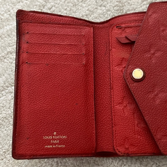 Louis Vuitton Red Women's monogram empreinte Wallet - Picture 7 of 13